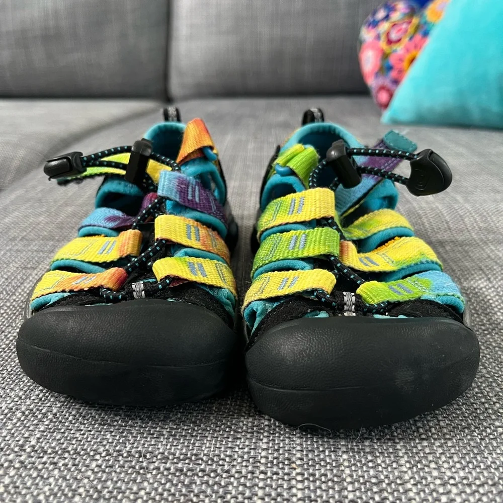 Keen Kids Multicolor Teal Yellow Purple Water Sandals